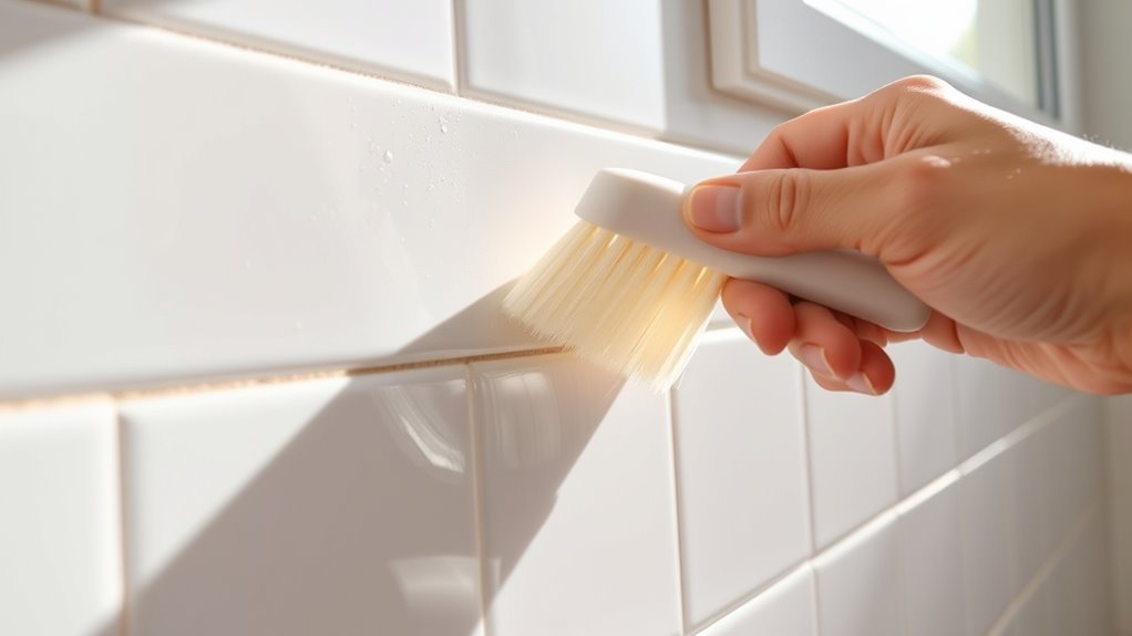 soft brush for grout cleaning