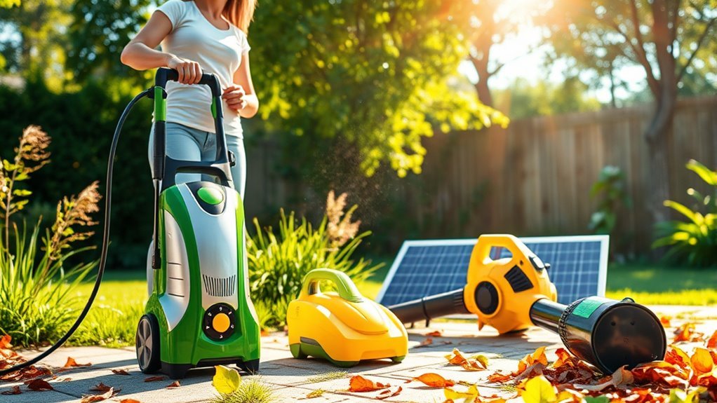 solar powered cleaning tools