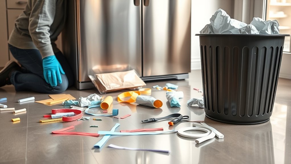 sort and recycle packaging materials