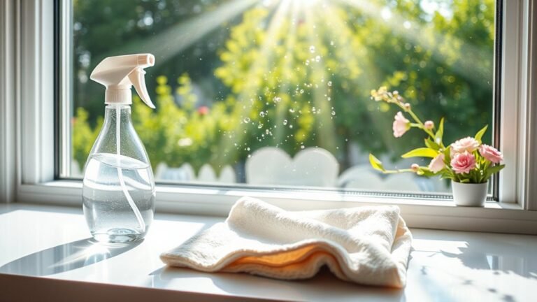 sparkling glass spring cleaning