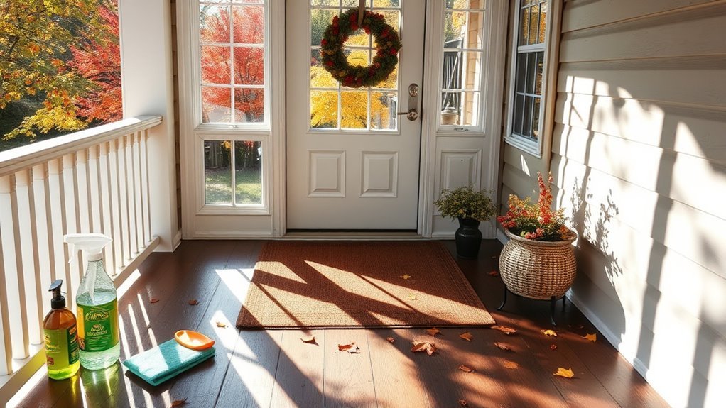 sparkling windows and doors