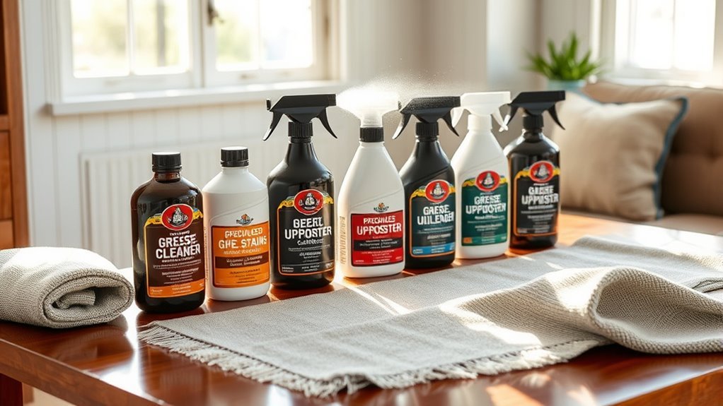 specialized upholstery grease cleaners