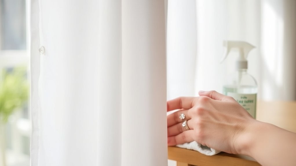 spot clean curtain stains