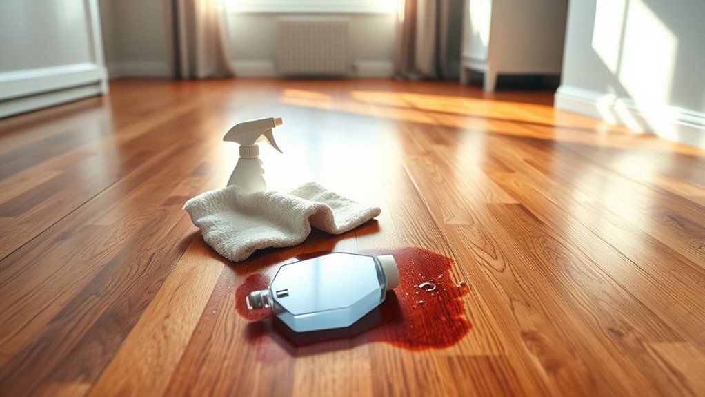 spot clean stains promptly