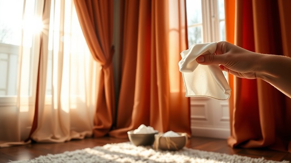 spot cleaning curtains effectively