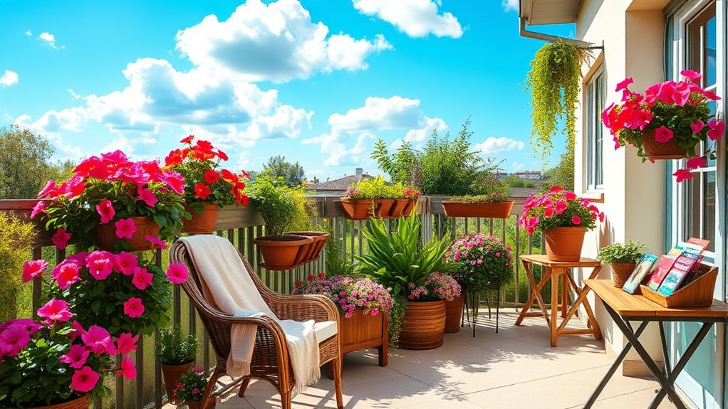 spring balcony cleaning and redesign