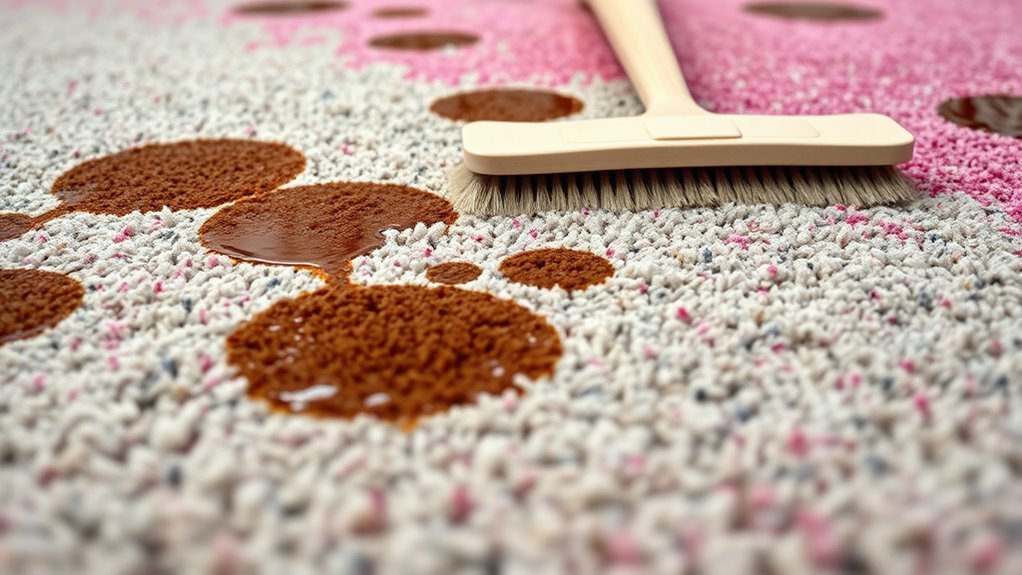 stain identification on carpets