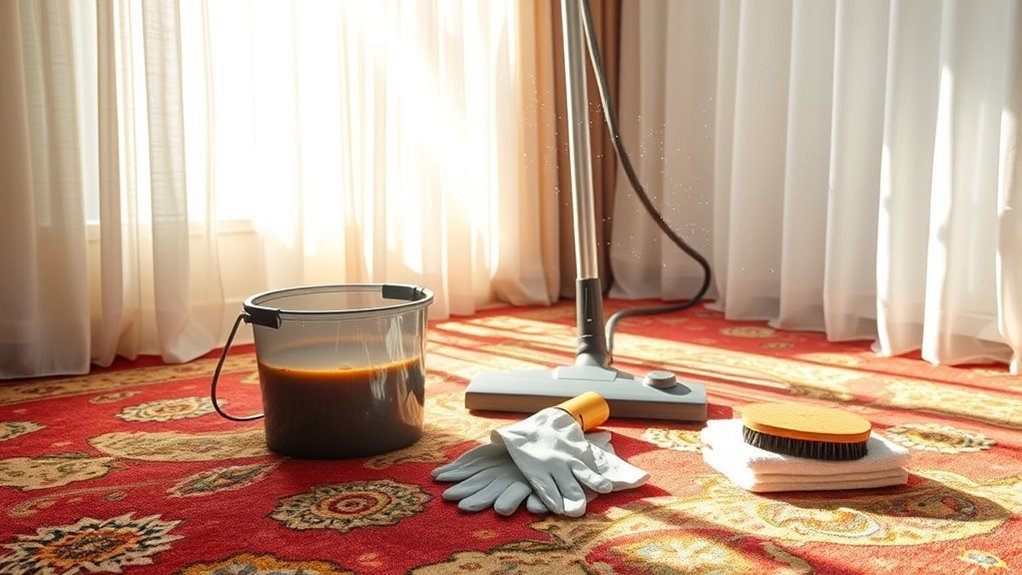 steam cleaning and stain removal