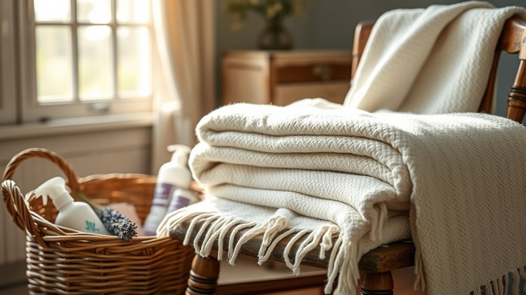 store blankets in dryness