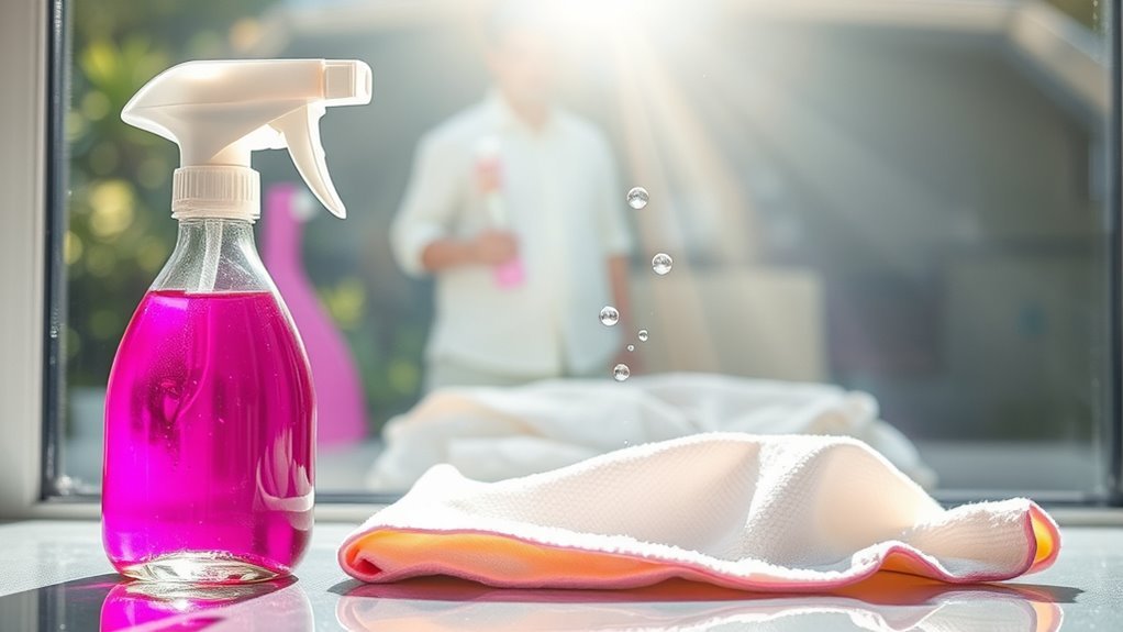 streak free glass cleaning technique