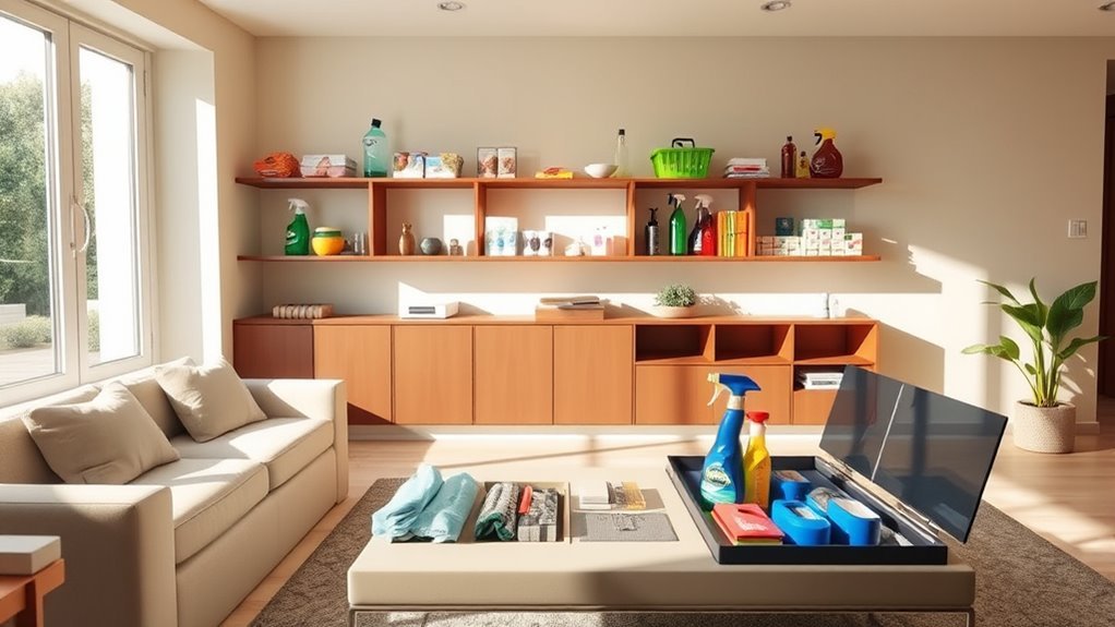 stylish storage for cleaning