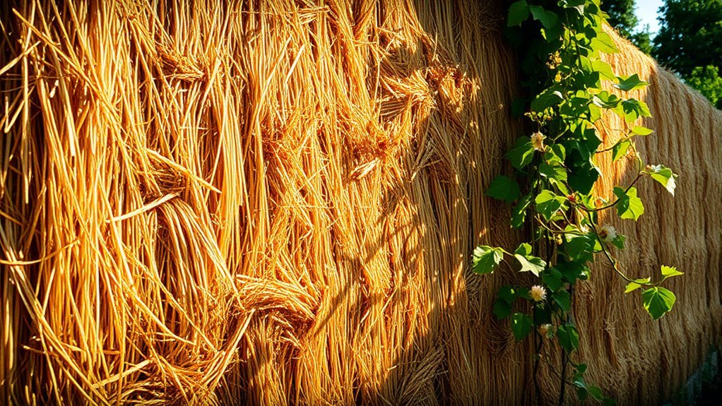 sustainable insulating straw bale