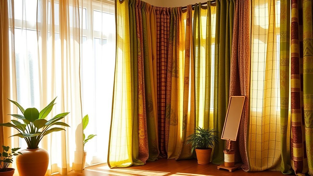 sustainable unique fabric draperies