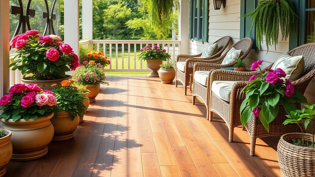 sustainable unique porch flooring