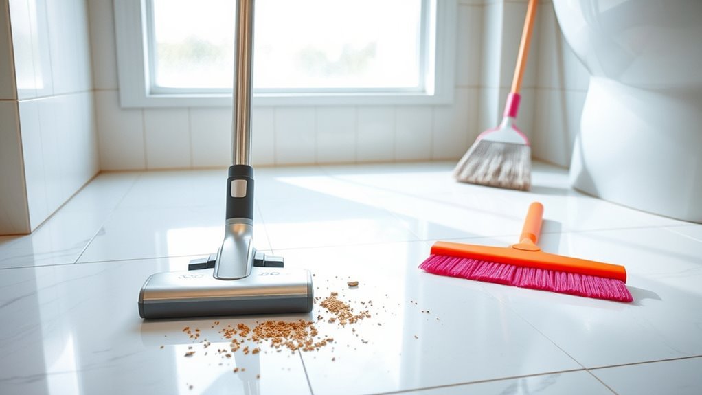 sweep and vacuum effectively