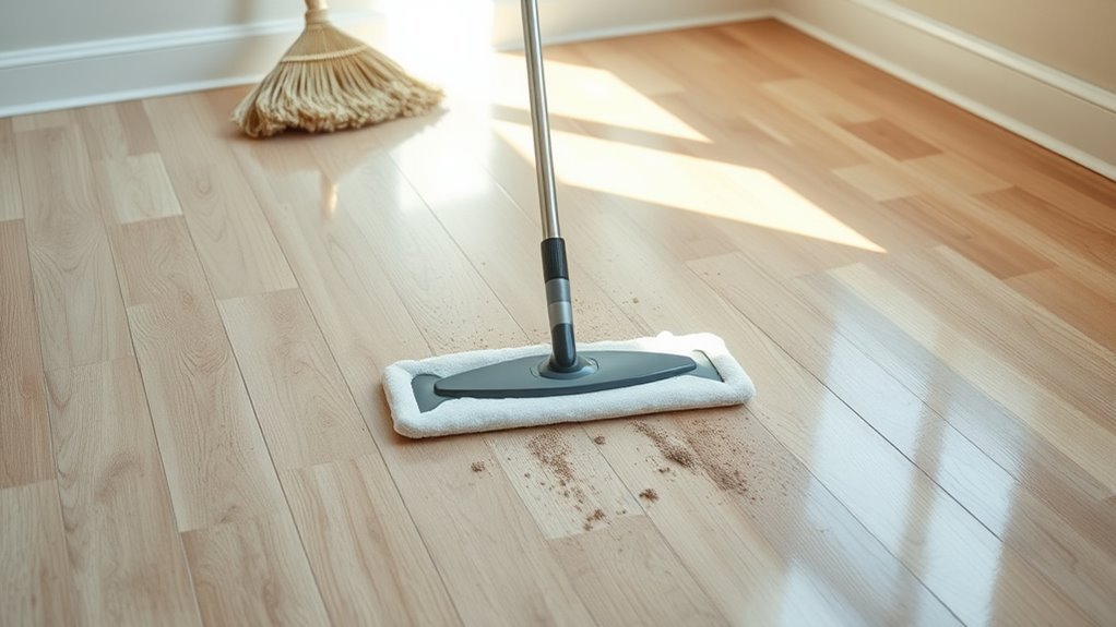 sweep and vacuum first