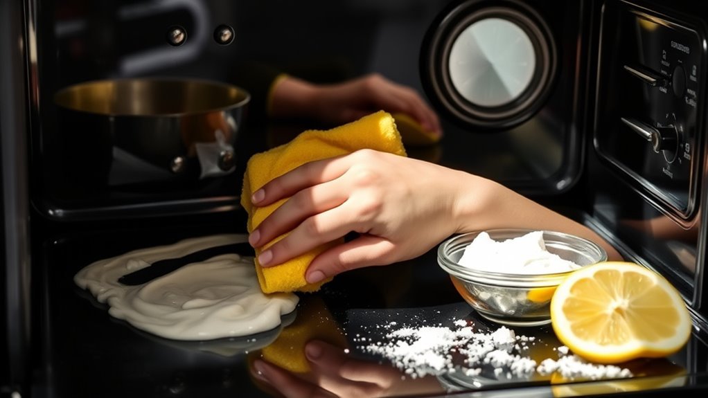 systematic oven cleaning technique
