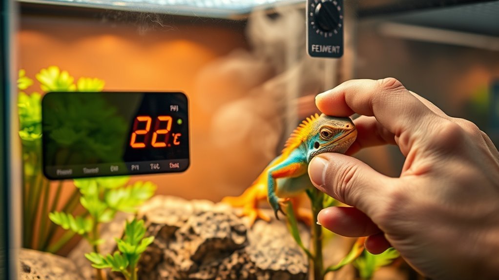 temperature monitoring for reptiles