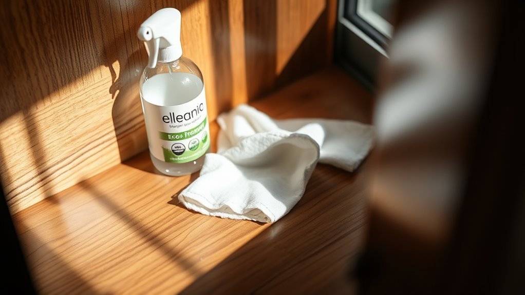 test cleaners on hidden area