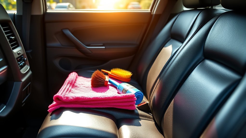 thorough automobile interior cleaning