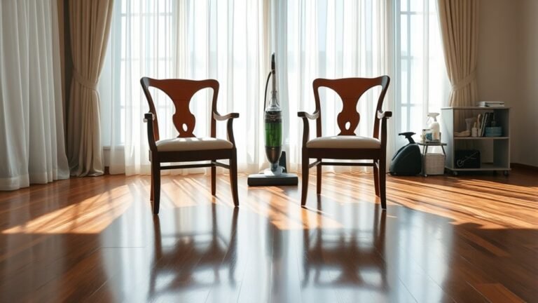 thorough chair floor cleaning
