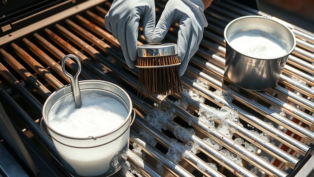 thorough grill grate cleaning