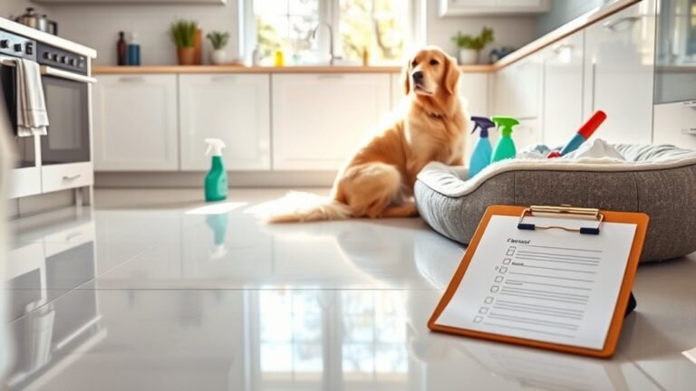 thorough pet mess cleaning