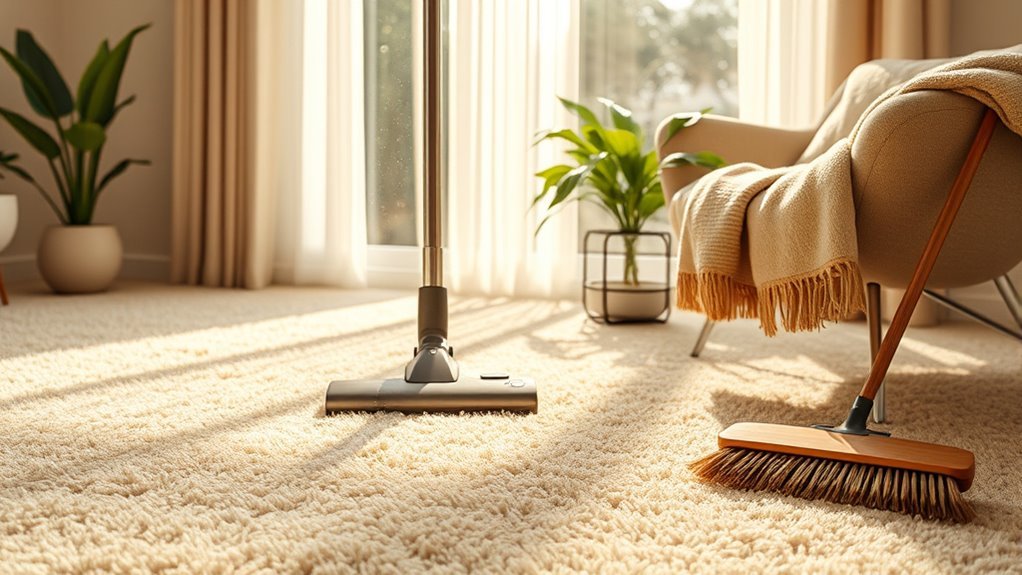thorough vacuuming for cleanliness