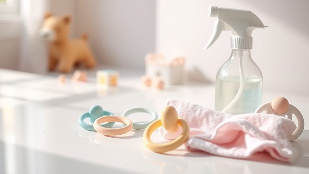 thoroughly clean baby items