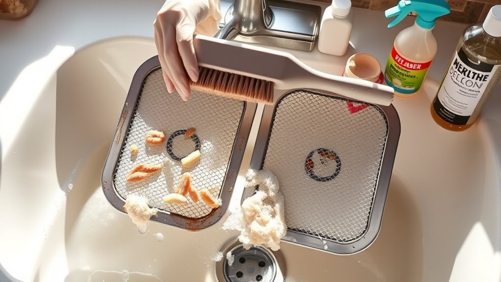 thoroughly clean range hood filters