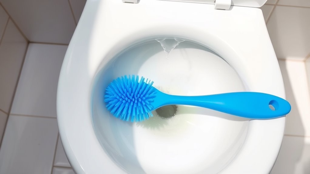 thoroughly clean toilet bowl