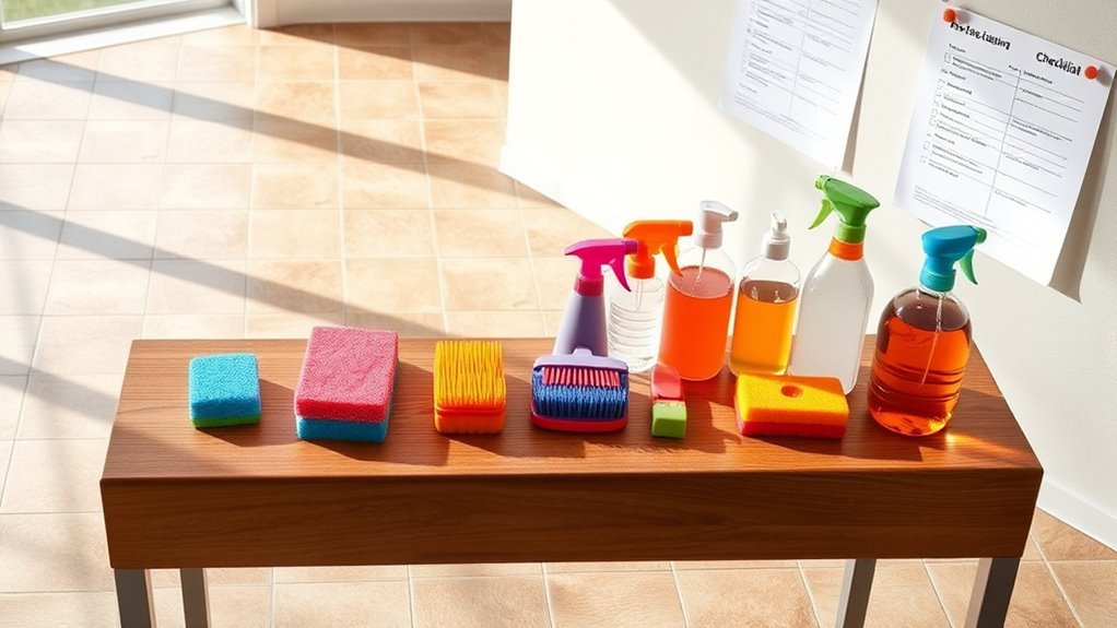 tile business cleaning tasks