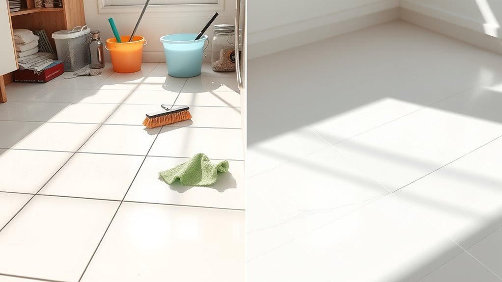 tile cleaning preparation steps