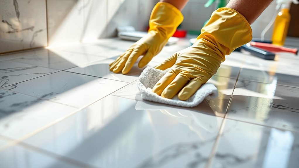 tile surface cleaning preparation