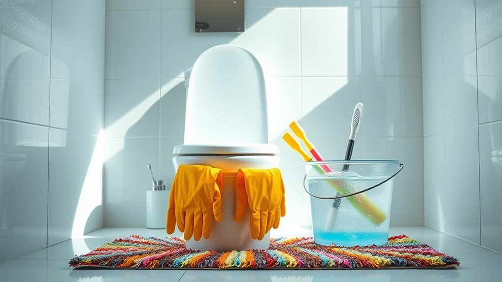 toilet removal pet cleanup