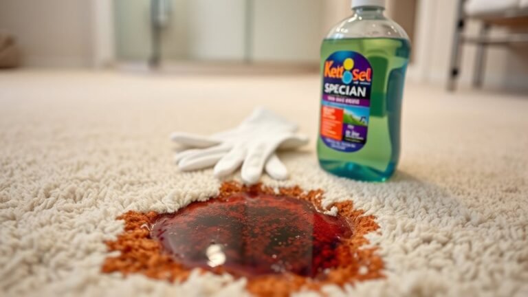 toilet stain carpet removal