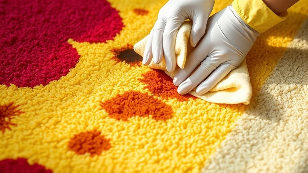 types of carpet stains