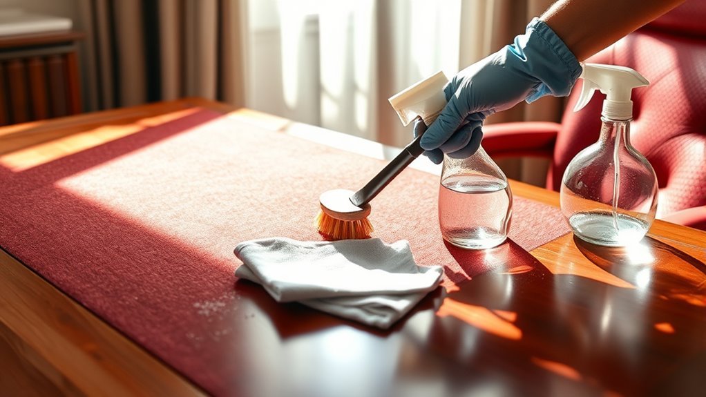 upholstery cleaning desk guide