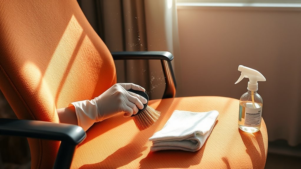 upholstery cleaning office chairs