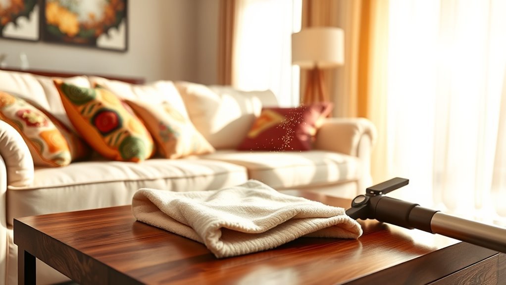 upholstery dust management strategies