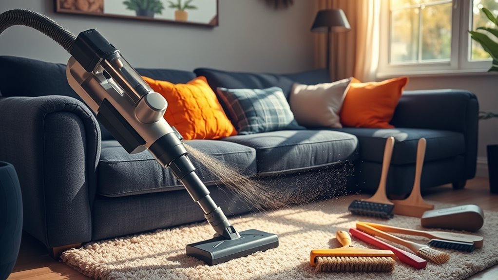 upholstery vacuuming techniques explained