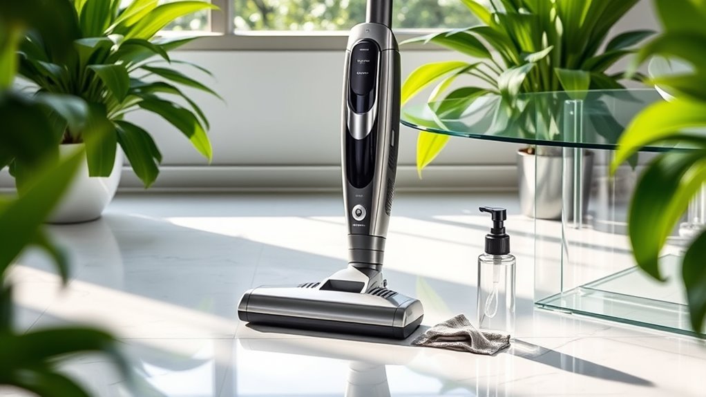 vacuum maintenance for glass