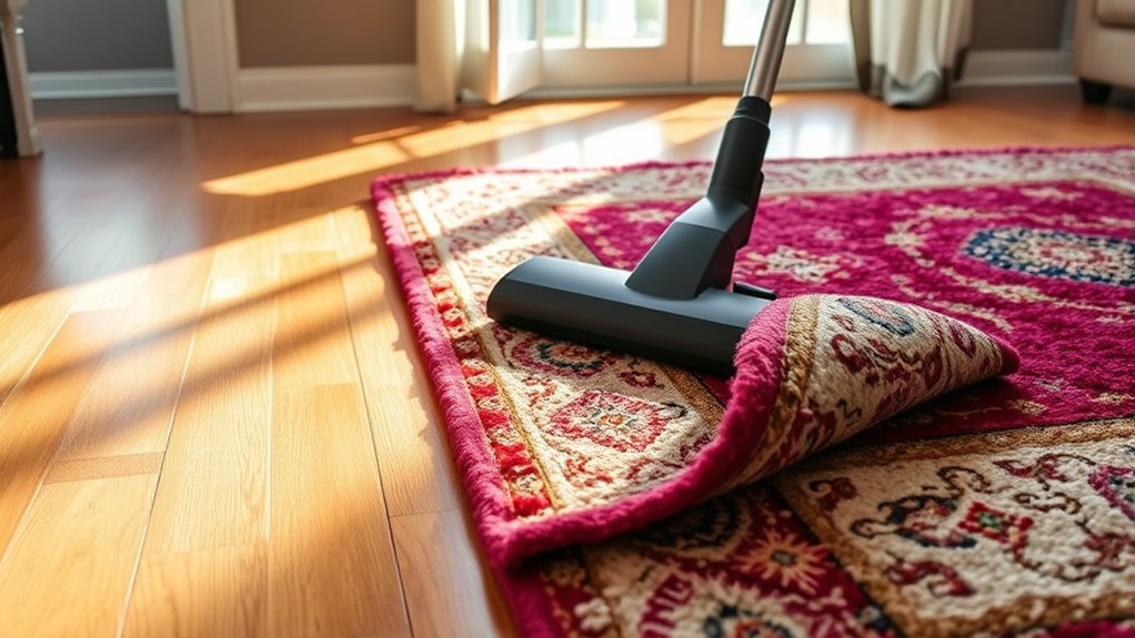 vacuum your rug thoroughly