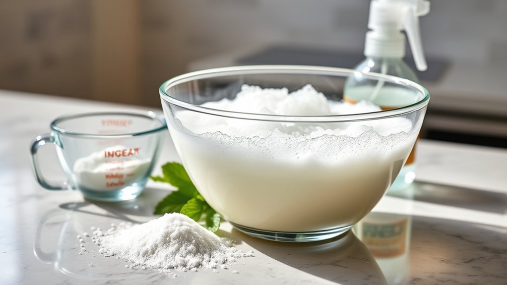 vinegar and baking soda cleaner