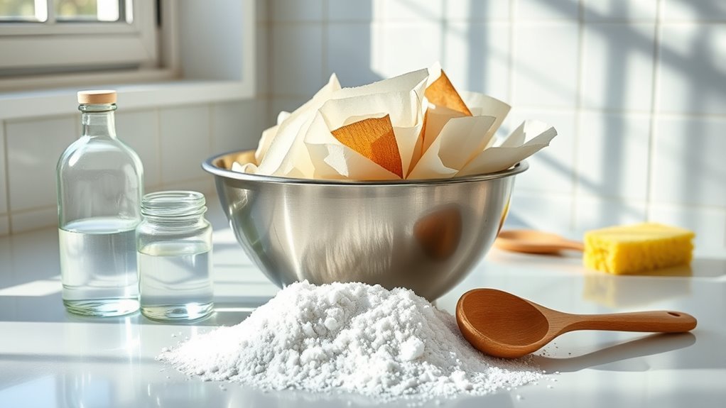 vinegar and baking soda cleaning