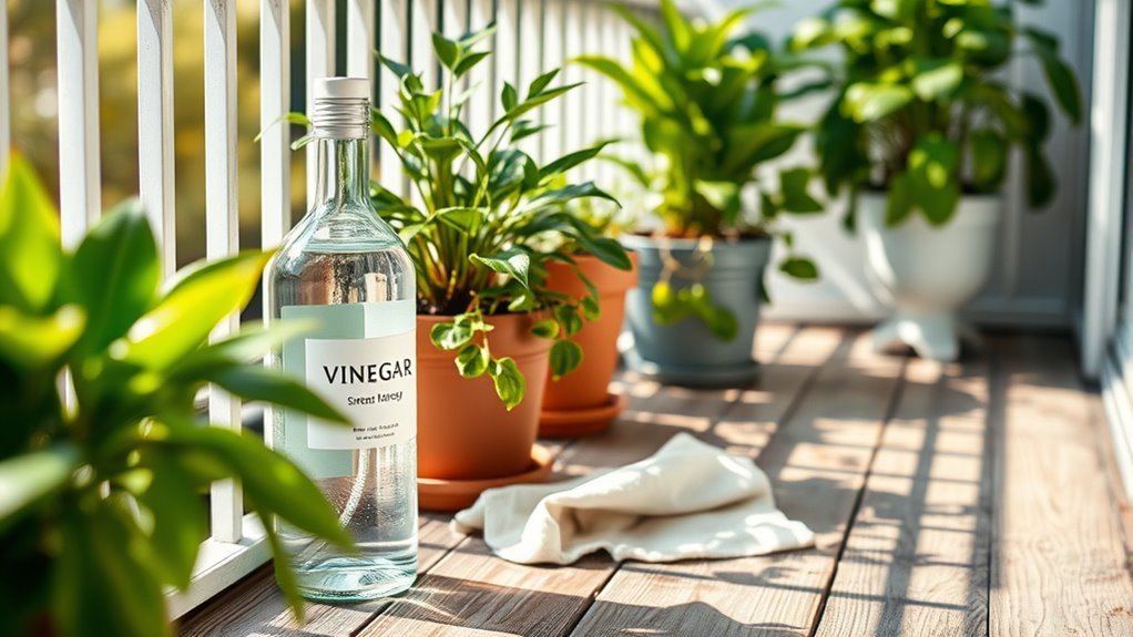 vinegar cleaning for balconies