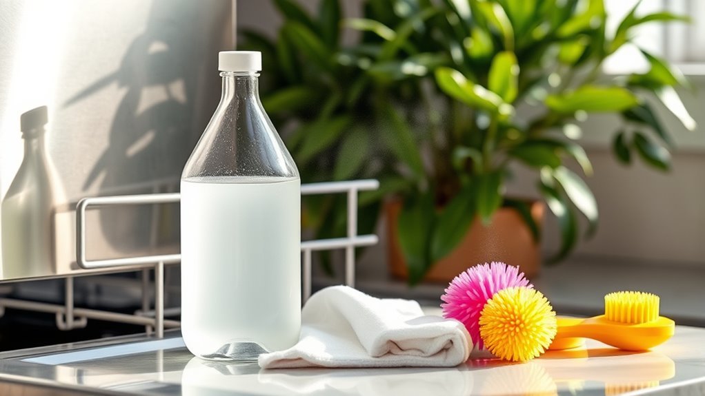 vinegar deodorizes dishwasher odors