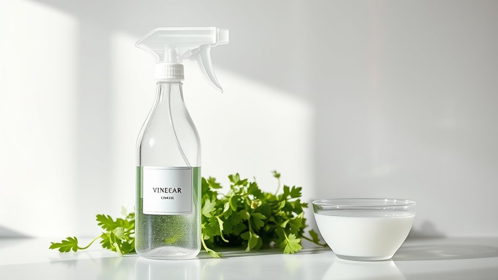 vinegar water cleaning solution