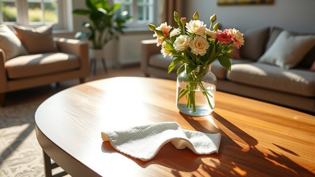 vinegar water dusting solution