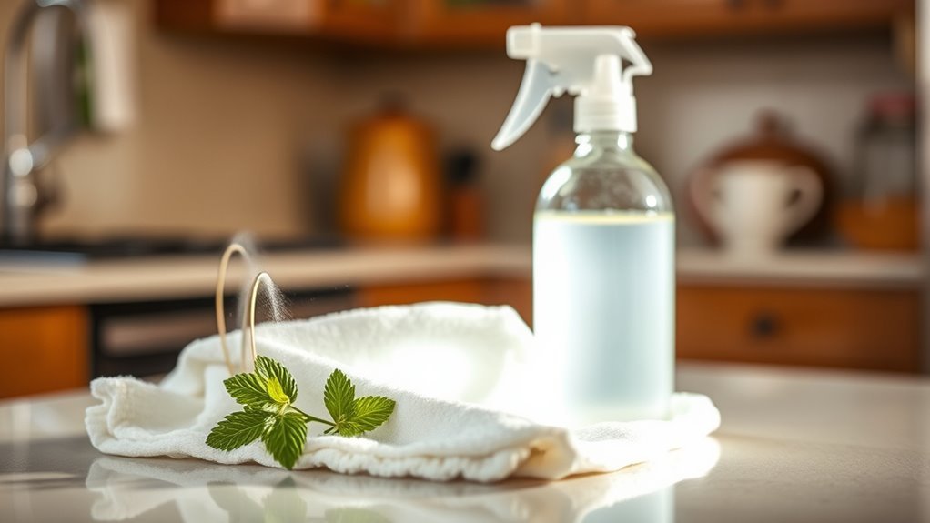 vinegar water mirror cleaning solution